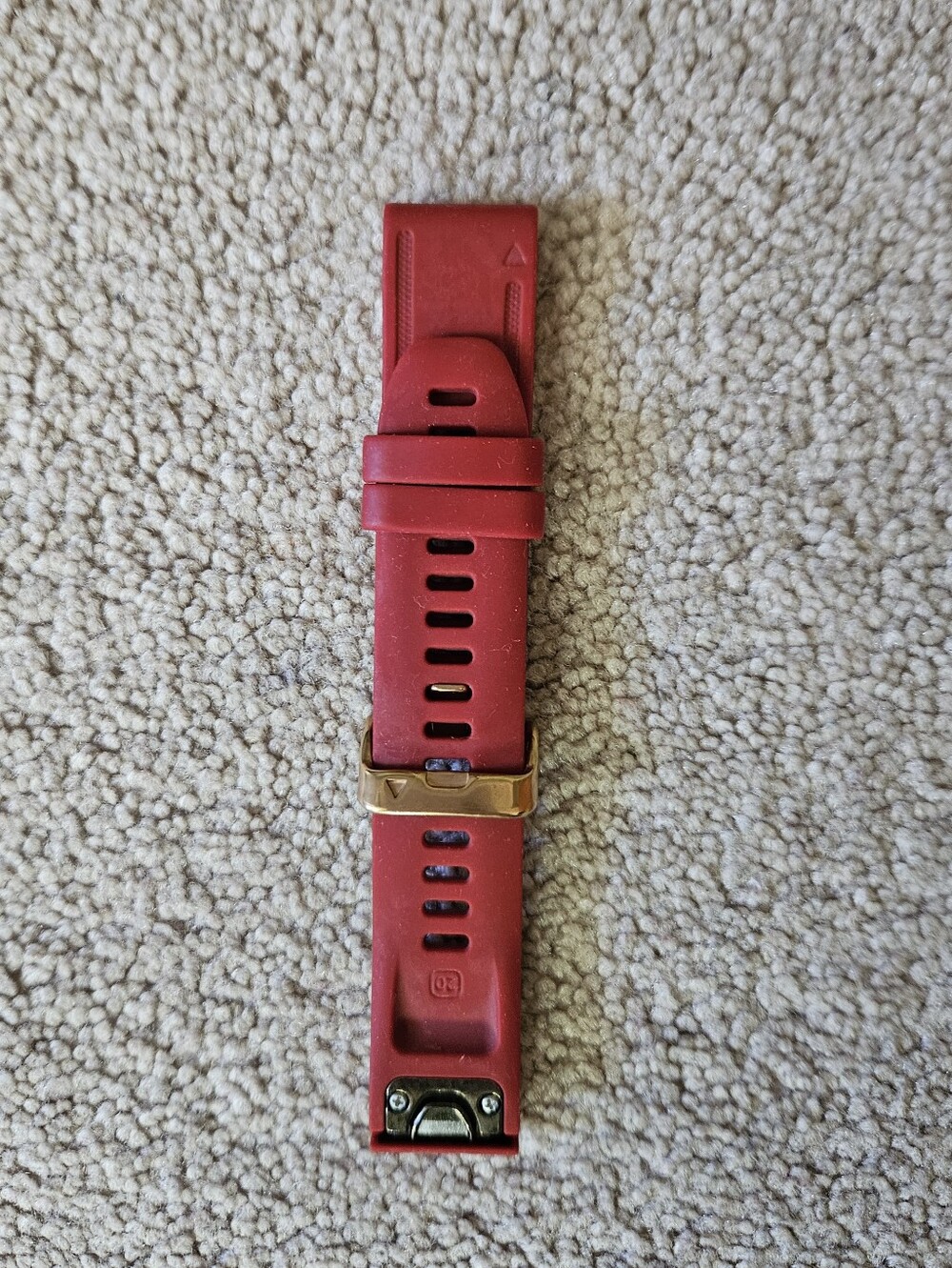 Red/Rose Gold 20mm Garmin Fenix 5s/6s/7s Band